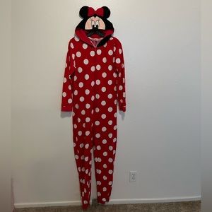 Minnie Mouse zip up onesie